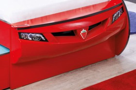 CARBED Кровать-машина Coupe с выдвижной кроватью Red 20.03.1306.00 в Вологде - vologda.katalogmebeli.com | фото 2