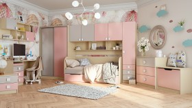 Детская комната Грэйси (Розовый/Серый/корпус Клен) в Вологде - vologda.katalogmebeli.com | фото 13