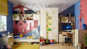 Детская комната Клаксон (Бежевый/корпус Клен) в Вологде - vologda.katalogmebeli.com | фото