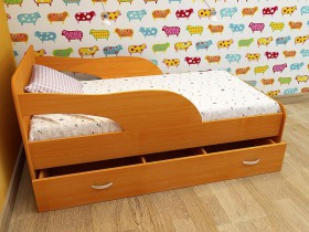 Кровать детская Максимка Млечный дуб/Венге в Вологде - vologda.katalogmebeli.com | фото 4