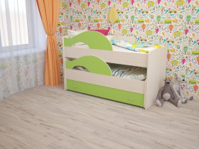 Кровать детская Радуга 1600 Млечный дуб/Венге в Вологде - vologda.katalogmebeli.com | фото 8
