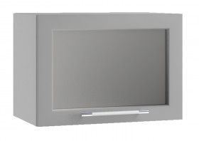 Кёльн ШВГС 500 Шкаф верхний горизонтальный со стеклом (Софт бланж/корпус Белый) в Вологде - vologda.katalogmebeli.com | фото