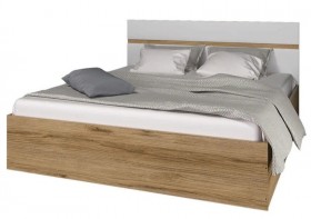 Ким кровать 1,4 (Дуб сонома/белый глянец) в Вологде - vologda.katalogmebeli.com | фото