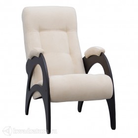 Кресло для отдыха Неаполь Модель 9 без лозы (Венге-эмаль/Ткань Ваниль Verona Vanilla) в Вологде - vologda.katalogmebeli.com | фото