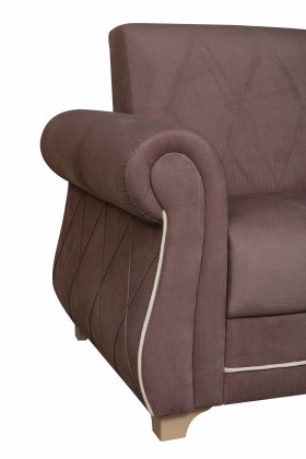 Кресло для отдыха "Порто" (велюр текстура лиловый / микровельвет крем)/осн. в Вологде - vologda.katalogmebeli.com | фото 6