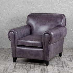 Кресло кожаное Элегант (Фиолетовый) в Вологде - vologda.katalogmebeli.com | фото