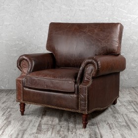 Кресло кожаное Лофт Аристократ (ширина 1100 мм) в Вологде - vologda.katalogmebeli.com | фото