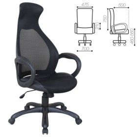 Кресло офисное BRABIX Genesis EX-517 (черное) в Вологде - vologda.katalogmebeli.com | фото 1