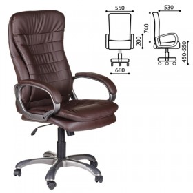 Кресло офисное BRABIX Omega EX-589 (коричневое) в Вологде - vologda.katalogmebeli.com | фото 1