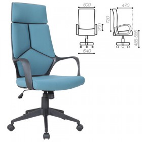 Кресло офисное BRABIX Prime EX-515 (голубая ткань) в Вологде - vologda.katalogmebeli.com | фото