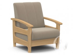 Кресло для отдыха Омега (бук лак/CATANIA LATTE) в Вологде - vologda.katalogmebeli.com | фото