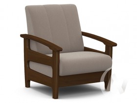 Кресло для отдыха Омега (орех лак/CATANIA COCOA) в Вологде - vologda.katalogmebeli.com | фото 1