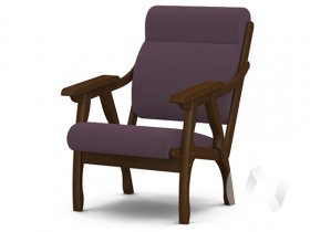 Кресло Вега-10 (орех лак/ULTRA PLUM) в Вологде - vologda.katalogmebeli.com | фото 1