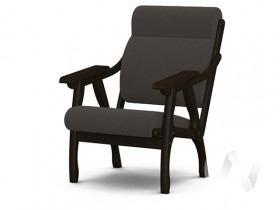 Кресло Вега-10 (венге лак/ULTRA GRAFIT) в Вологде - vologda.katalogmebeli.com | фото 1