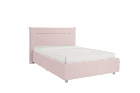 Кровать 1,2 Альба с основанием (Нежно-розовый велюр) в Вологде - vologda.katalogmebeli.com | фото