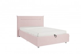 Кровать 1,2 Альба (Нежно-розовый велюр/под-мех) в Вологде - vologda.katalogmebeli.com | фото