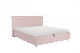 Кровать 1,6 Альба (Нежно-розовый велюр/под-мех) в Вологде - vologda.katalogmebeli.com | фото 1