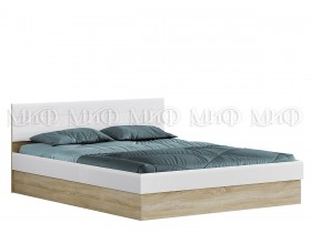 Кровать 1,6 спальня Фортуна (Дуб сонома/белый глянец) в Вологде - vologda.katalogmebeli.com | фото