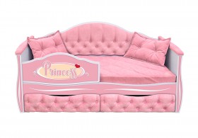 Кровать 160 серии Иллюзия 2 ящика 15 Бледно-розовый (подушки) в Вологде - vologda.katalogmebeli.com | фото