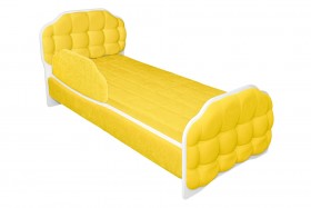 Кровать 180 Атлет 74 жёлтый (мягкий бортик) в Вологде - vologda.katalogmebeli.com | фото