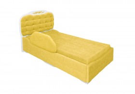 Кровать 190 Атлет Lux 74 Жёлтый (мягкий бортик) в Вологде - vologda.katalogmebeli.com | фото