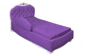Кровать 190 Гармония Lux 32 Фиолетовый (мягкий бортик) в Вологде - vologda.katalogmebeli.com | фото