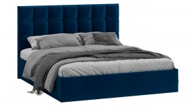 Кровать без ПМ «Эмбер» Велюр Confetti/Blue в Вологде - vologda.katalogmebeli.com | фото