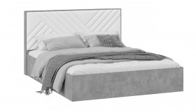 Кровать без ПМ «Хилтон» Тип 1 Ателье светлый/Белый в Вологде - vologda.katalogmebeli.com | фото