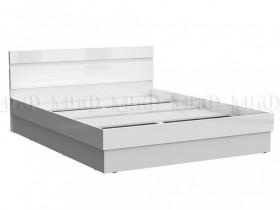 Кровать Челси 1400 (Белый/Белый глянец) в Вологде - vologda.katalogmebeli.com | фото