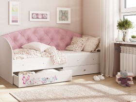 Кровать детская Эльза Белый/Розовый в Вологде - vologda.katalogmebeli.com | фото