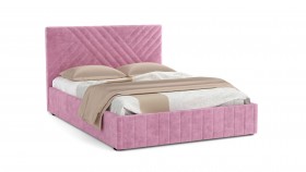 Кровать Гамма ш. 1400 (без основания для хранения) (велюр тенерифе розовый) в Вологде - vologda.katalogmebeli.com | фото 1