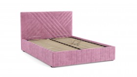 Кровать Гамма ш. 1400 (без основания для хранения) (велюр тенерифе розовый) в Вологде - vologda.katalogmebeli.com | фото 3