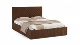 Кровать Гамма ш. 1400 (с основанием для хранения) (велюр тенерифе шоколад) в Вологде - vologda.katalogmebeli.com | фото