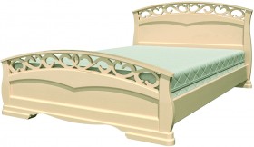 Кровать Грация-1 из массива сосны 1600*2000 Белый античный в Вологде - vologda.katalogmebeli.com | фото 17