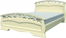 Кровать Грация-1 из массива сосны 1600*2000 Белый античный в Вологде - vologda.katalogmebeli.com | фото 20