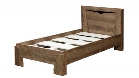 Кровать одинарная 33.07 с настилом "Лючия" (ш. 900)/(кейптаун / венге / белый) в Вологде - vologda.katalogmebeli.com | фото