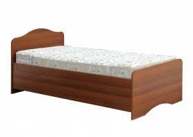 Кровать одинарная 900-1 без матраса (круглые спинки) Орех Таволато в Вологде - vologda.katalogmebeli.com | фото