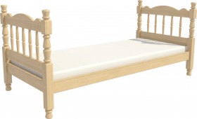 Кровать одинарная Аленка из массива сосны 800*1890 Сосна в Вологде - vologda.katalogmebeli.com | фото 3