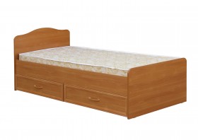 Кровать одинарная с ящиками 800-1 без матраса (круглые спинки) Вишня Оксфорд в Вологде - vologda.katalogmebeli.com | фото 1