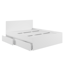 Кровать с ящиками К1.6М Мадера Белый в Вологде - vologda.katalogmebeli.com | фото 3