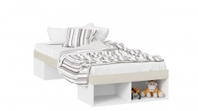 Кровать «Сканди»  Дуб Гарден/Белый в Вологде - vologda.katalogmebeli.com | фото