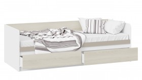 Кровать «Сканди» с 2 ящиками Дуб Гарден/Белый/Глиняный серый в Вологде - vologda.katalogmebeli.com | фото 2