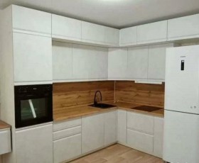 Модульная кухня Бруклин 2.4 x 2 м (Бетон белый) в Вологде - vologda.katalogmebeli.com | фото 15