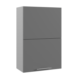 Ройс ВПГПМ 600 Шкаф верхний высокий Blum Aventos HF (Грей софт/корпус Серый) в Вологде - vologda.katalogmebeli.com | фото