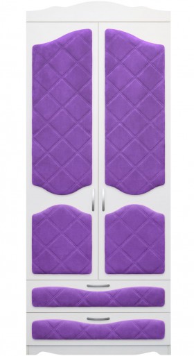 Шкаф 2-х створчатый с ящиками серии Иллюзия 32 Фиолетовый в Вологде - vologda.katalogmebeli.com | фото 1