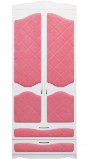 Шкаф 2-х створчатый с ящиками серии Иллюзия 89 Розовый в Вологде - vologda.katalogmebeli.com | фото