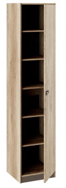 Шкаф для белья «Пилигрим» (Дуб Каньон светлый, Фон серый) в Вологде - vologda.katalogmebeli.com | фото 2