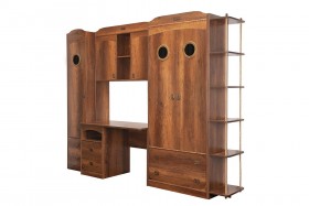 Шкаф комбинированный для белья «Навигатор» (Дуб Каньон) в Вологде - vologda.katalogmebeli.com | фото 6