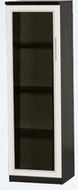 Шкаф нижний со стеклодверью ДЛЯ ГОСТИНОЙ ШНС-450 Венге/Дуб выбеленный в Вологде - vologda.katalogmebeli.com | фото