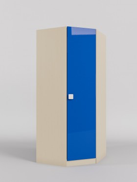 Шкаф угловой (угловая секция) Скай люкс (Синий/корпус Клен) в Вологде - vologda.katalogmebeli.com | фото